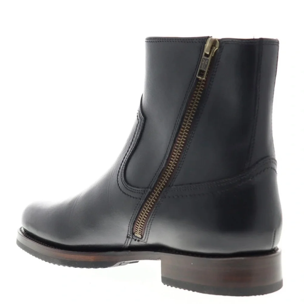 New Frye Sawyer Inside Zip 80304 Vintage Black Boots Mens Sz 8.5 M